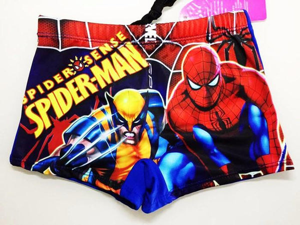 Super Heroes Series Print Swimming Trunks