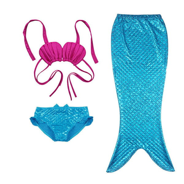 Mermaid Tail Costume Swimsuit Set