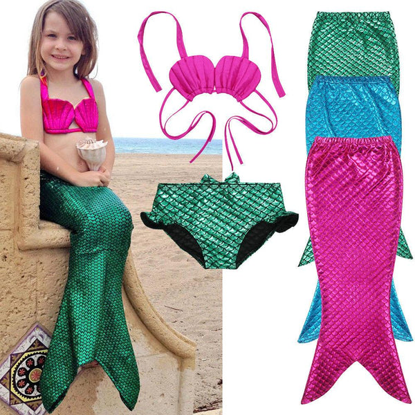 Mermaid Tail Costume Swimsuit Set