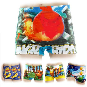 Boy's Cartoon Swimming Trunks