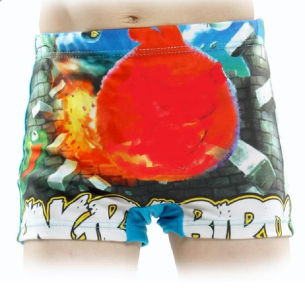 Boy's Cartoon Swimming Trunks