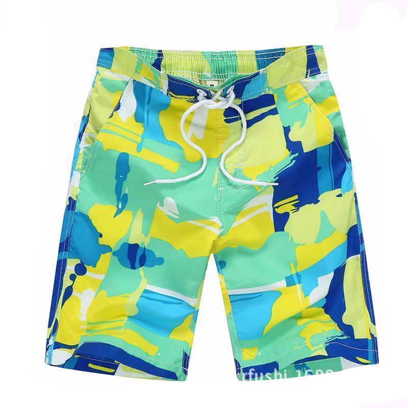 Summer Patchwork Camo Beach Shorts