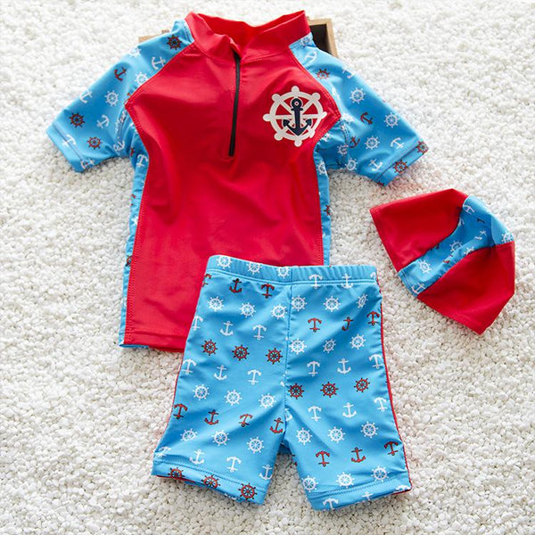 Boys Sports Swimming Suit Set