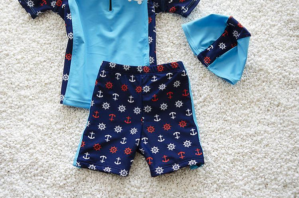 Boys Sports Swimming Suit Set