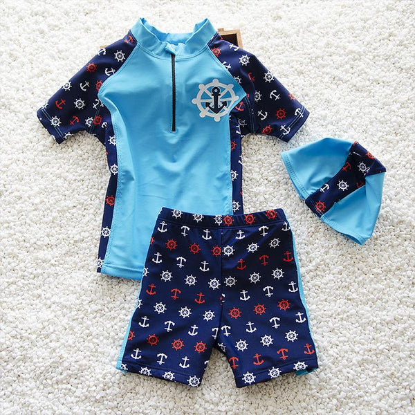 Boys Sports Swimming Suit Set