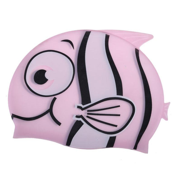 Lovely Fish Cartoon Print Swimming Cap