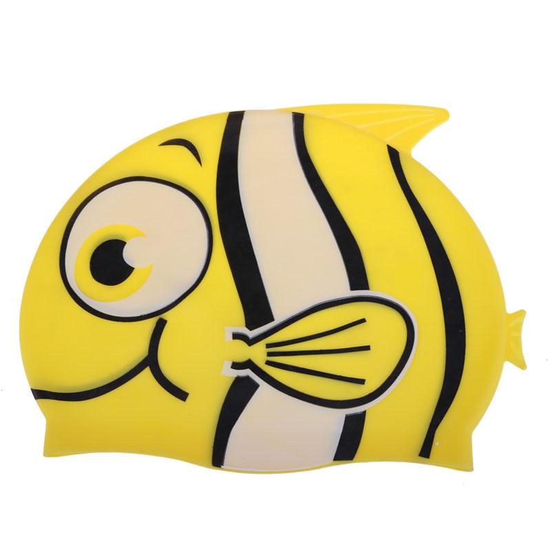 Lovely Fish Cartoon Print Swimming Cap