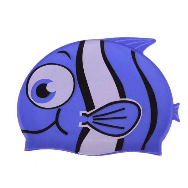 Lovely Fish Cartoon Print Swimming Cap
