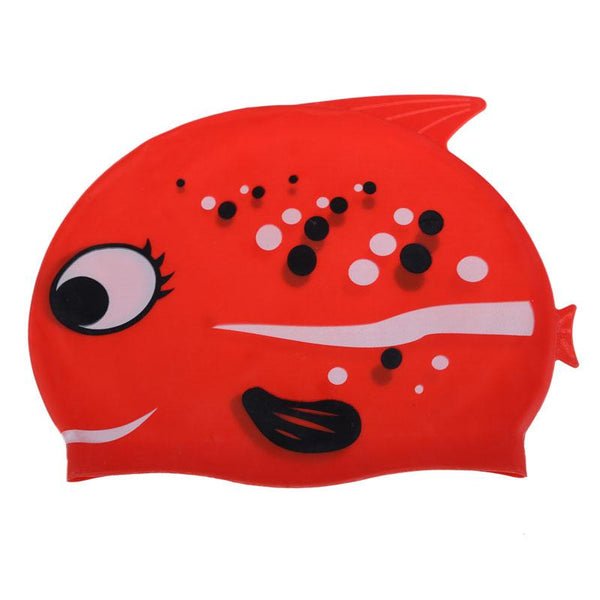 Lovely Fish Cartoon Print Swimming Cap