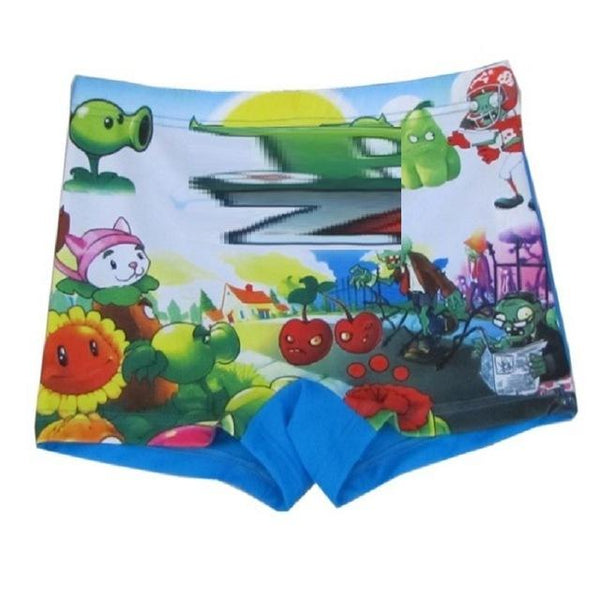 Boy's Cartoon Swimming Trunks