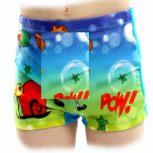 Boy's Cartoon Swimming Trunks