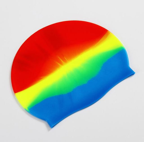 Silicone Gradient Color Swimming Cap