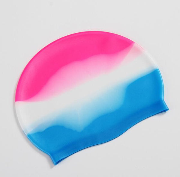 Silicone Gradient Color Swimming Cap