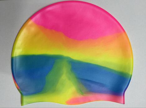 Silicone Gradient Color Swimming Cap