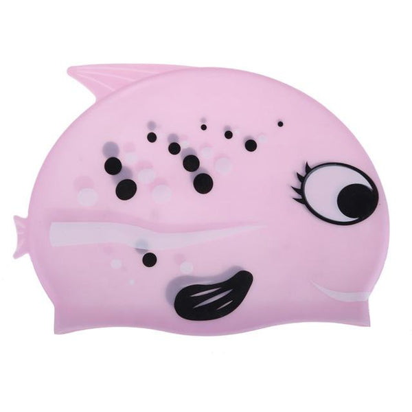 Lovely Fish Cartoon Print Swimming Cap