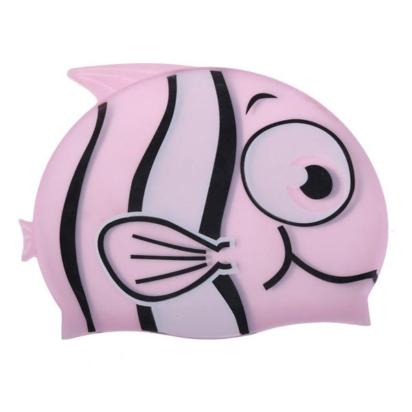 Lovely Fish Cartoon Print Swimming Cap