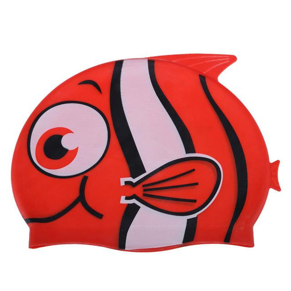 Lovely Fish Cartoon Print Swimming Cap