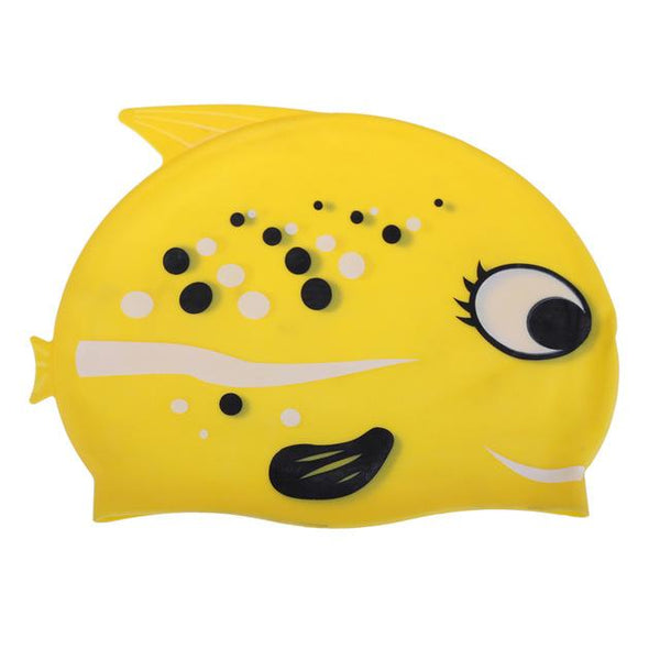Lovely Fish Cartoon Print Swimming Cap