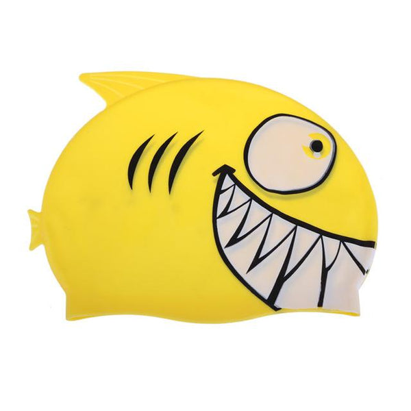 Lovely Fish Cartoon Print Swimming Cap