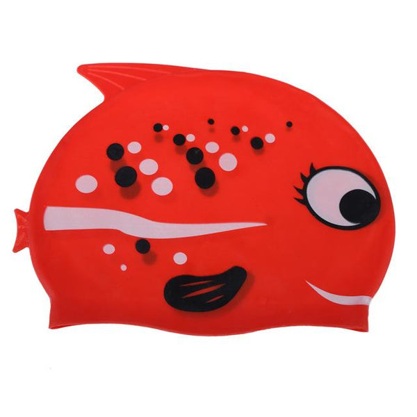 Lovely Fish Cartoon Print Swimming Cap