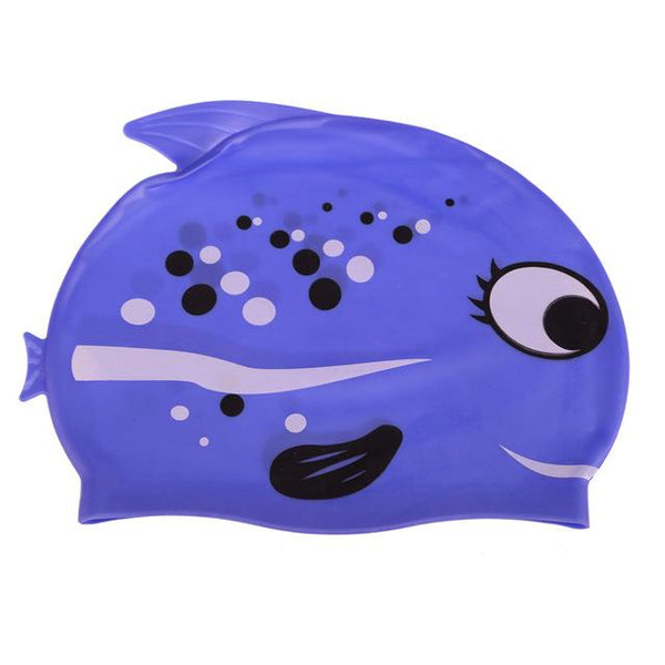 Lovely Fish Cartoon Print Swimming Cap