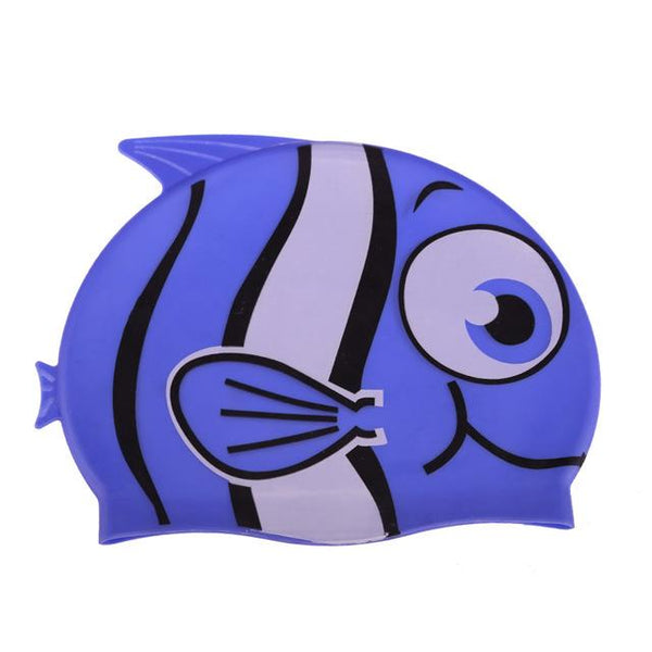 Lovely Fish Cartoon Print Swimming Cap