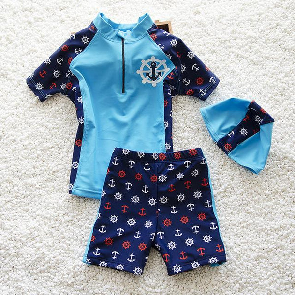 Boys Sports Swimming Suit Set