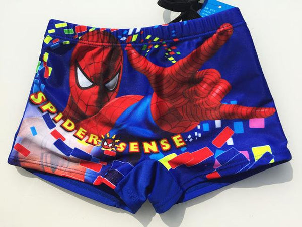Super Heroes Series Print Swimming Trunks